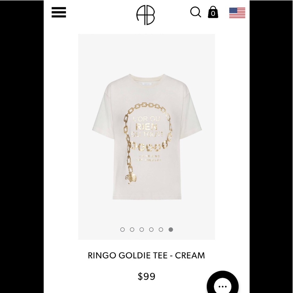 RINGO GOLDIE TEE - CREAM